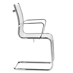 [96112] Seduta attesa Pollux PLV bianco con braccioli inclusi