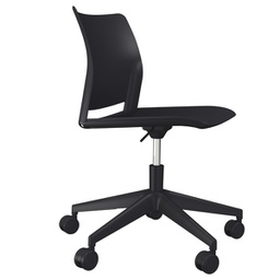 [92350] Seduta home/office Alpha APGN nero senza braccioli