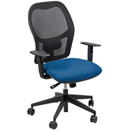 [95892] Seduta operativa Hubble HUHU 4 blocchi blu con braccioli regolabili