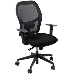 [95888] Seduta operativa Hubble HUHU 4 blocchi nero con braccioli regolabili