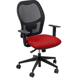 [95896] Seduta operativa Hubble HUHU 4 blocchi rosso con braccioli regolabili