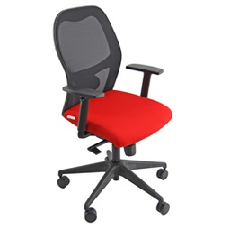 [86769] Seduta operativa Hubble Pro Memory rosso con braccioli regolabili