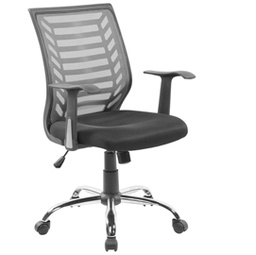 [82832] Seduta operativa Miami Nero e rete Grigia c/bracc.