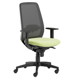 [96246] Seduta operativa Tullio TUA verde mela con braccioli regolabili