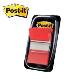 [32043] SEGNAPAGINA Post-it® 680-1 ROSSO 25.4X43.6MM 50FG INDEX