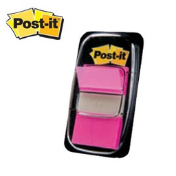 [32212] SEGNAPAGINA Post-it® 680-21 ROSA VIVACE 25.4X43.6MM 50FOGLIETTI