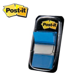 [32044] SEGNAPAGINA Post-it® 680-2 BLU 25.4X43.6MM 50FG INDEX
