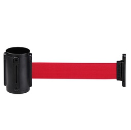 [90160] Segnapercorso murale Nero con nastro 200cm Rosso Alfa Mural