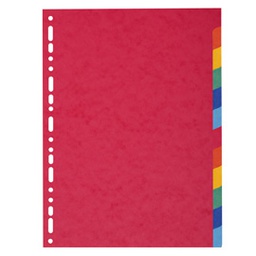 [71841] SEPARATORE A4 A 12TACCHE in CARTONCINO RICICLATO 220gr FOREVER