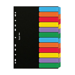 [77406] SEPARATORE A4 DOX a 12 TASTI NEUTRI COLORATI