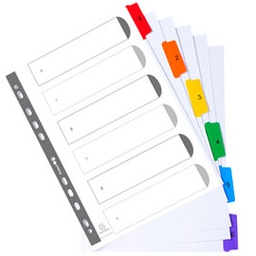 [74627] SEPARATORE Alfabetico A-Z/A4 in CARTONCINO 160gr Exacompta