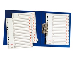 [45644] Separatore in PPL grigio alfabetico A-Z f.to A4 ESSELTE