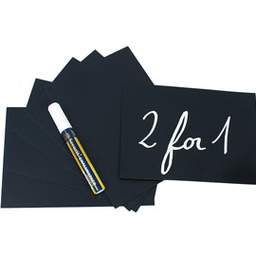 [71669] Set 20 TAG nere 5,2x7,4cm (A8 Securit