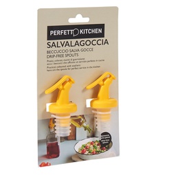 [89847] Set 2 Tappi Olio/Aceto Salvagoccia Perfetto
