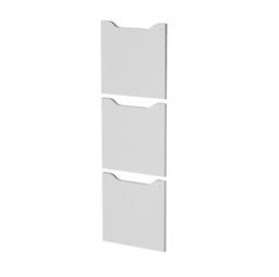 [82940] Set 3 ante c/serratura Grigio per casellari Maxi Rainbow