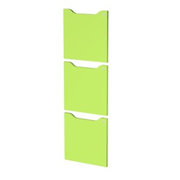 [82944] Set 3 ante c/serratura Verde per casellari Maxi Rainbow