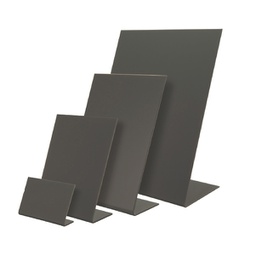 [90082] Set 3 lavagnette a L nere A5-21,5x15x8,5cm Securit