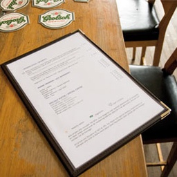 [74564] Set 3 Porta Menu' Crystal BR1 SINGOLO (per 2 FOGLI A4