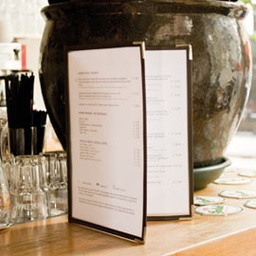 [74565] Set 3 Porta Menu' Crystal BR2 DOPPIO (per 4 FOGLI A4