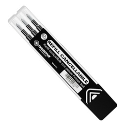 [73379] Set 3 refill inchiostro gel RiSCRIVI cancellabile 0,7mm nero OSAMA