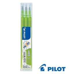 [60793] SET 3 REFILL SFERA FRIXIONball 0.7mm VERDE LIME PILOT