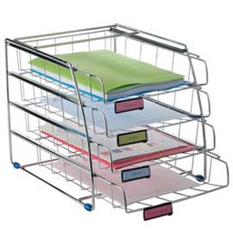 [61934] Set 4 vaschette scorrevoli COR4F 6,5cm in metallo ALBA