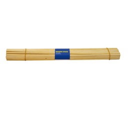 [91573] Set 50 pz bastoncini in legno colore naturale dim. 40cm x diam. 4mm DECO