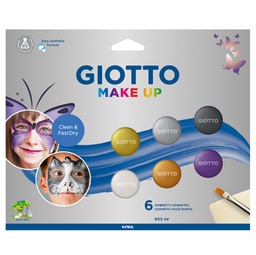 [88326] Set 6 ombretti cosmetici Make Up colori metal 5ml Giotto
