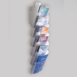 [50510] SET 6 VASCHETTE PORTARIVISTE A4 DA PARETE STK6