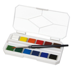 [94133] Set acquerelli On the GO 12 colori+pennello DOM