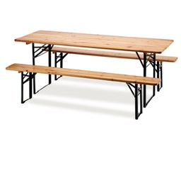 [91686] vedi 91686 Set birra pieghevole legno - set 3 elementi