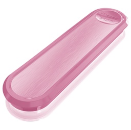 [91077] SET POSATE IN ACCIAIO CON CUSTODIA PICNIK ADULTS ROSA MAPED