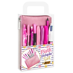 [95595] SET SCRITTURA+ASTUCCIO PINK  PURPLE - Bic