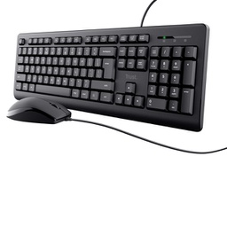 [91186] Set tastiera con filo + mouse con filo ultrasilenziosa TKM-250 - Trust