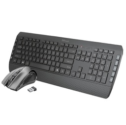 [88507] SET TASTIERA WIRELESS + MOUSE WIRELESS TECLA 2 - TRUST