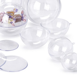 [73942] SFERA APRIBILE in POLISTIRENE TRASPARENTE D140mm RI.PLAST