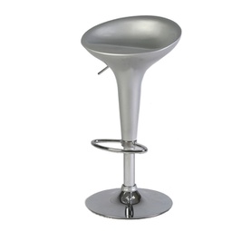 [88348] SGABELLO BAR in ABS e ACCIAIO H55/78cm GRIGIO