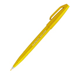 [94280] Sign Pen Brush giallo Pentel