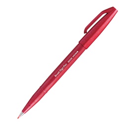 [94275] Sign Pen Brush rosso Pentel