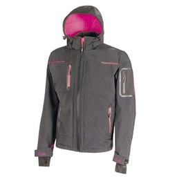 [97983] Softshell donna Space Lady grigio-fucsia Taglia L U-power