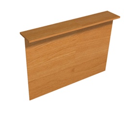 [76804] SOPRALZO RECEPTION per SCRIVANIE da 160cm NOCE CHIARO - EASY