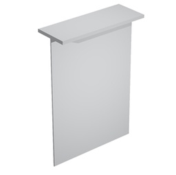 [76801] SOPRALZO RECEPTION per SCRIVANIE da 80cm GRIGIO - EASY