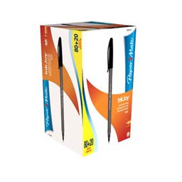 [77112] SPECIAL PACK 80+20PENNA SFERA InkJoy 100 NERO 1.0MM PAPERMATE