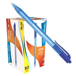 [73372] Special pack 80+20 penna sfera scatto INKJOY Stick 100RT 1,0mm blu PAPERMATE