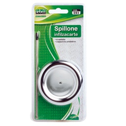 [25919] SPILLONE INFILZACARTE METALLO C/CAPPUCCIO ART.93