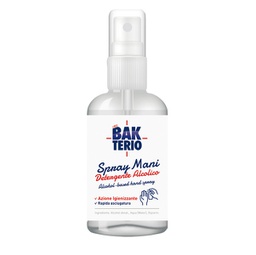 [91413] Spray detergente mani alcolico 77 60ml Bakterio