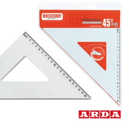 [34891] SQUADRA PROFIL ALLUMINIO 45  30CM ARDA