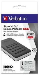 [VERB53402] SSD Store 'n' Go Portable con tastierino numerico 256 GB USB 3.1