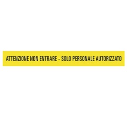 [90463] Striscia adesiva da terra in PVC 120x15cm ''ATTENZIONE NON ENTRARE....''