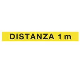 [90465] Striscia adesiva da terra in PVC 120x15cm ''DISTANZA 1 m''